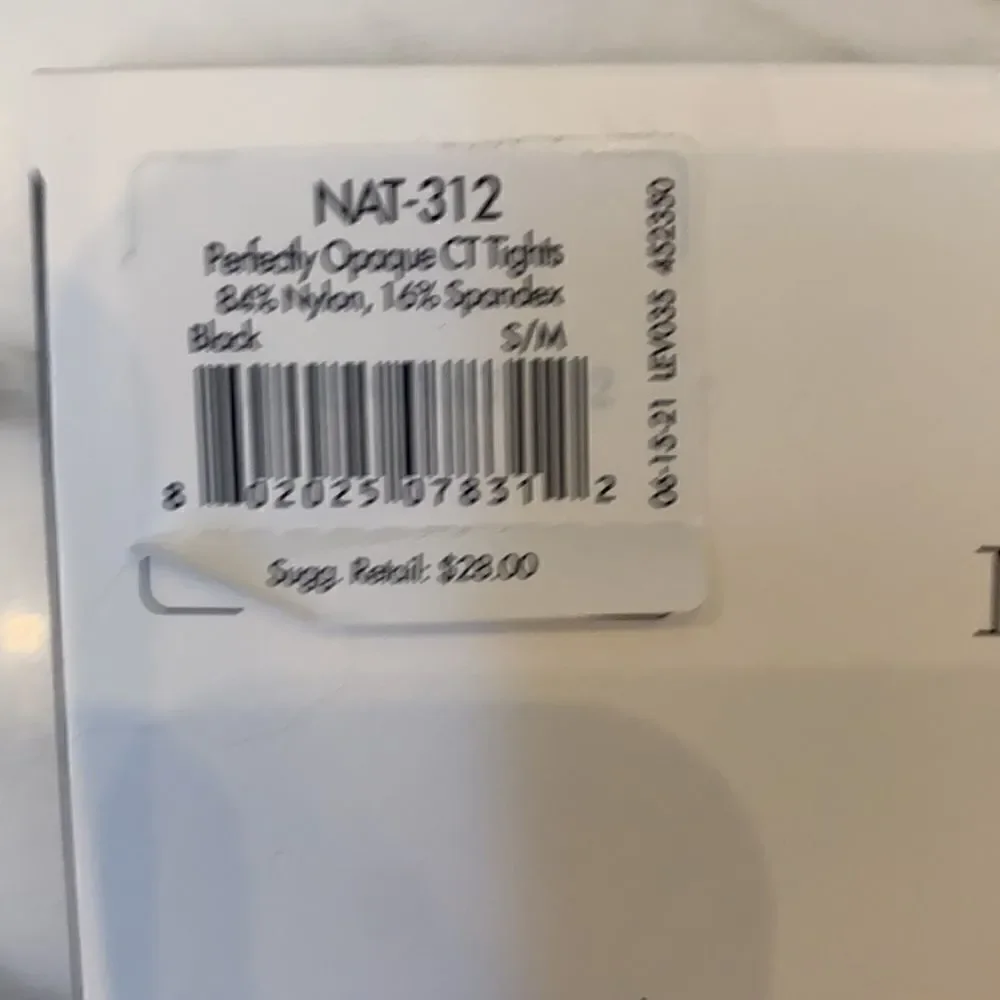 Natori Perfectly Opaque Tights in Black S/M